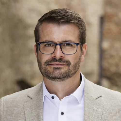 Johannes Steiniger am 16.07.24 im Wahlkreis. / Foto: Tobias Koch (www.tobiaskoch.net)